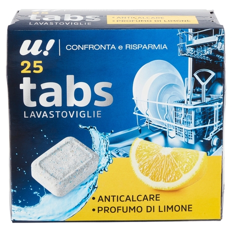 25 Tabs Lavastoviglie U! Confronta e Risparmia
